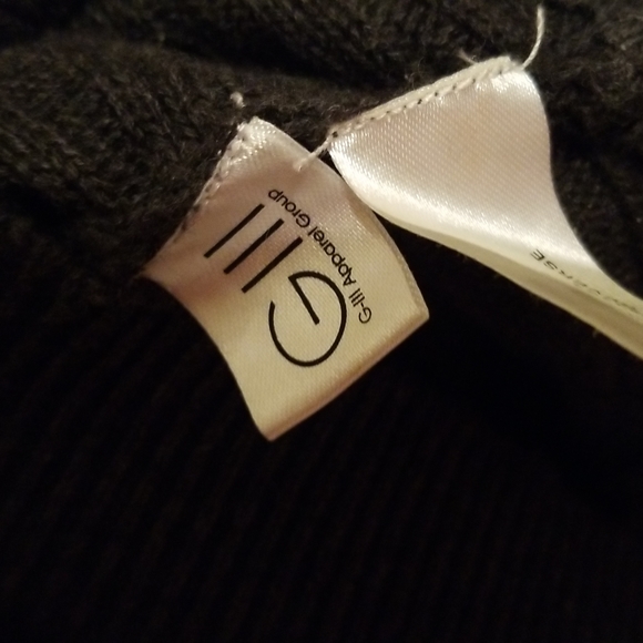 Elegant BLACK RIVET Knitted Dark Grey Dress Long Sleeves w Sequins Women Size S - Picture 10 of 16